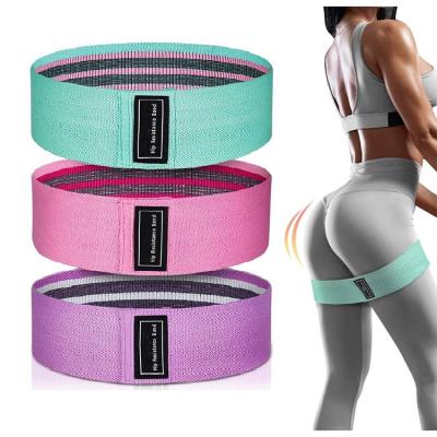 China High Elasticity OEM 11 Colors Custom Logo Booty Gym Workout Bands Fitness Resistance Bands for sale