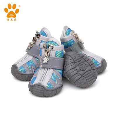 China JML Pet Accessories Viable Wholesale Dog Shoes Breathable Summer Pet Walking Hiking Boots Reflective for sale