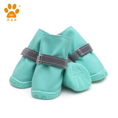 China Viable Pet Anti-skid Waterproof Shoes Outdoor Rainboots For Small Dog Rain Boot Dog Rubber Shoes for sale