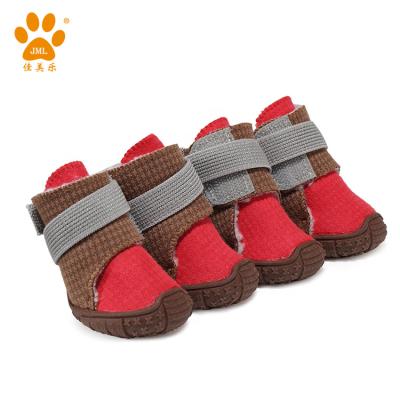 China JML Sustainable Dog Snow Boots Durable Pet Shoes For Outdoor Winter Warm Footwear For Dog Pet for sale