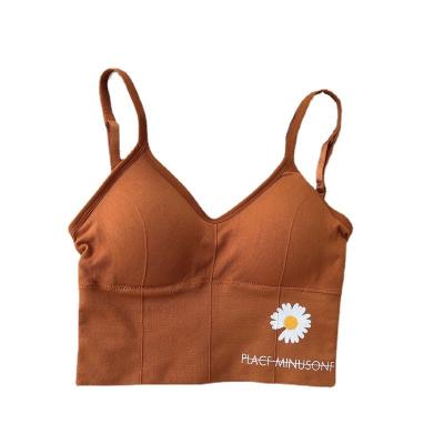 China Women Sports Bras Viable Bra Underwear Anti-exhaust Threaded Seamless Bustier And Corsets For Women Women Tube Top for sale