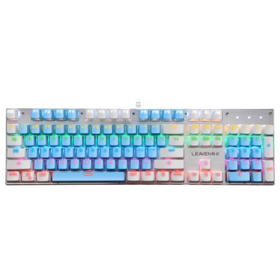 China Plug and play hot selling desktop lighting real mechanical keyboard game operation for sale