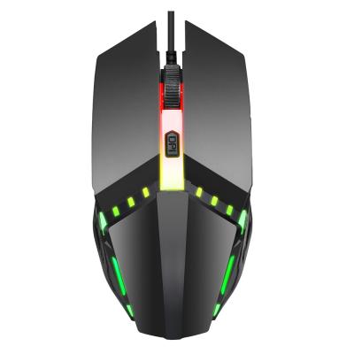 China Cheap Cool Cool 7 Color Gaming Office 4D 1600 DPI Colorful USB Wired Optical Computer Mouse for sale