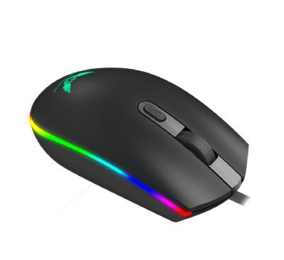 China HXSJ S900 Gaming Mouse 4 Button RGB LED Professional Waterproof ODM Cable Optical Gaming Mouse for sale