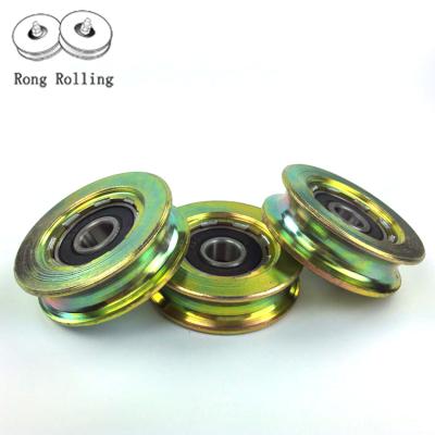 China China Manufacturer Professional Double Row U Groove Ball Bearing Sliding Automatic Door Wheel Bearings With Long Life 618U for sale