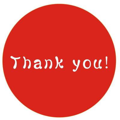 China Waterproof Thank You Sticker Transparent Stickers Thank You Stickers For Small Business for sale