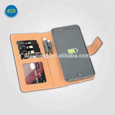 China Passport Holder New Design Leather Cover Phone Holder Wireless Charging Wallet for sale