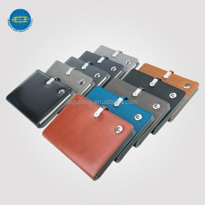 China Customized PU leather diary notebook with power bank and USB Customized PU leather diary notebook with power bank and driver usb flash for sale