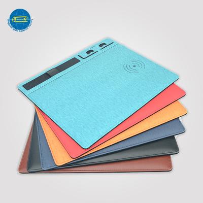 China Durable Office Customized Wireless Charging Leather Mouse Logo Protection for sale