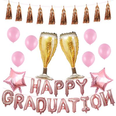 China Fashionable Carnival Decoration Party Ceremony School Set Season Graduation Aluminum Foil Balloon for sale