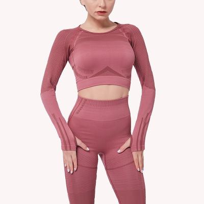 China Breathable Plastic Set For Women Yoga Sets Fitness Made In China for sale