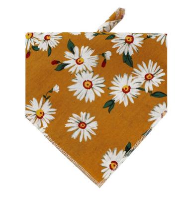 China Linen+cotton Dog Bandana Triangle Dog Scarf Stocked Dog Collar Shipping for sale