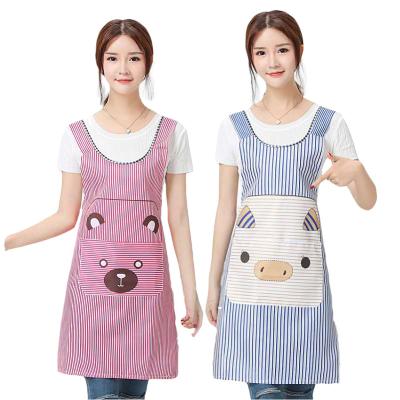 China Apron manufacturers cooling Korean version of the fashionable kitchen apron waterproof sleeveless adult cooking apron lovely girls for sale