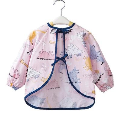 China Cooling Infant Sleeve Apron Kids Spring And Shirt Cotton Summer Style Long Reverse Waterproof Pure Warm Infant Clothing And Bib for sale