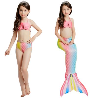 China Girls anti-static skinny mermaid clothes cute mermaid tail clothing kids girl swimwear bikini for sale