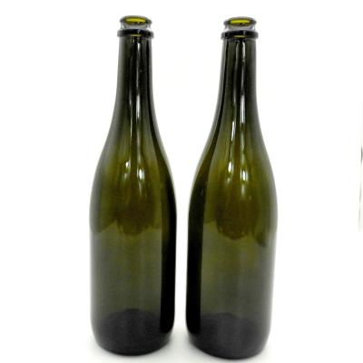 China Clear 750ml Champagne Bottle Beverage Factory Price 75 Cl Wine Glass Bottles With Corks for sale