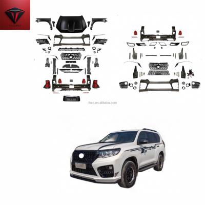 China For replace/repair TKZCRST Factory Vehicle Modification Parts Facelift Body Kit For Toyota Prado Front Bumper 2010-2017 Upgrade To 2018 E Model for sale