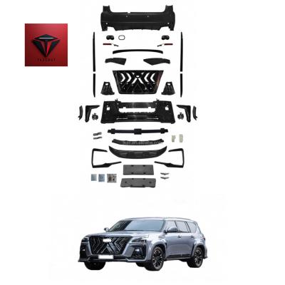 China For replace/repair TKZCRST Factory Y62 Patrol Black Hawk Bodykit Bumper Grille Facrlift Parts For 2010-2019 Nissan Patrol Parts Y62 Conversion Kits for sale