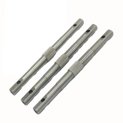 China Factory Custom Small Precision Steel Linear Shaft Polishing Stainless Steel Knurled Shaft for sale