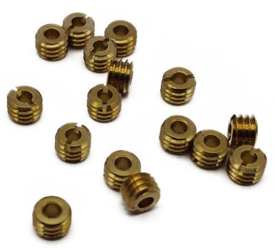 China Head Style M6 M8 M10 High Quality Brass Slotted Threaded Screws for sale