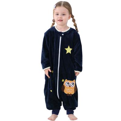 China Wholesale New Breathable Michley Spring Kids One Piece Pajamas Romper Kids Cartoon Flannel Boy's Pajamas Along for sale