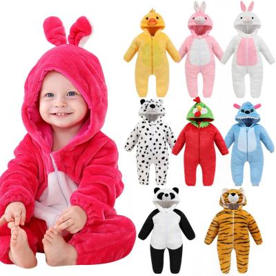 China Red 100% Polyester MICHLEY Girl Clothes Holiday Cartoon Baby Rompers for sale