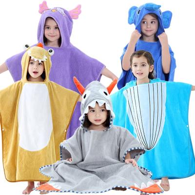 China Wholesale QUICK DRY Summer Beach MICHLEY Kids Girls Boys Hooded Towels for sale