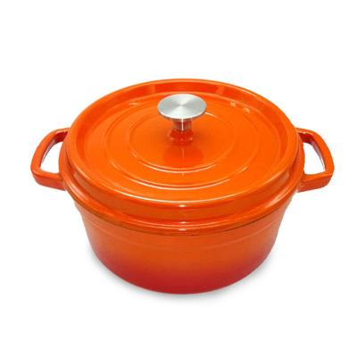 China Factory direct sale cast iron enamel kitchen cookware food pot dutch oven sustainable cast iron casserole for sale