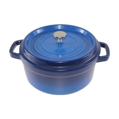 China Sustainable Cast Iron Food Warmer Enamel Thermo Coated Cast Iron Casserole With Lid for sale