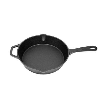 China Viable Round Cast Iron Frying Pan Cast Iron Cookware Skillet in Stock for sale