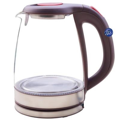 China 360 Coffee Rotation Electric Glass Boiler Water Kettle Base 1.8L Degree Intelligent Milk Kettle for sale