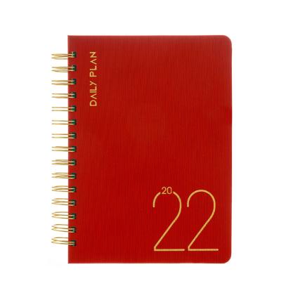 China Wholesale Spiral Planner Custom Printing 2022 2023 A5 A6 Daily Diary Diary Planner Weekly Agenda for sale