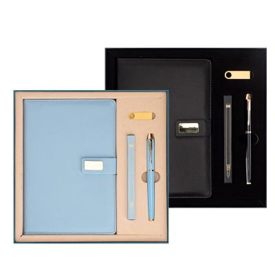 China High-end Hardcover Book Business With A5 Pen Notebook Set Magnetic Disc Exquisite Daily Meeting Notepad Custom Draw Logo for sale