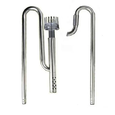 China 16/22M Stainless Steel Aquarium Viable Ada Style Aquarium Inlet and Outlet Pipes for sale