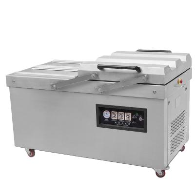 China DZ-600/4SC Food Double Chamber Vacuum Packing Machine With Four Swing Cover Manual Style Sealing Bars for sale