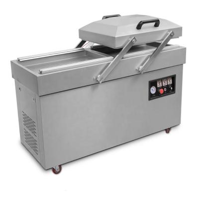 China DZ-500 2SB Food Double Chambers Vacuum Packing Machine Automatic Sausage Meat Sealer Machine for sale