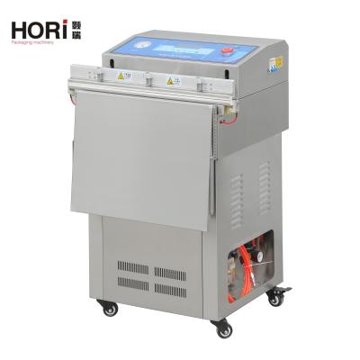 China Gas Horizontal Flush 600 Function External Vacuum Packing Machine With Driven Electric Pump for sale