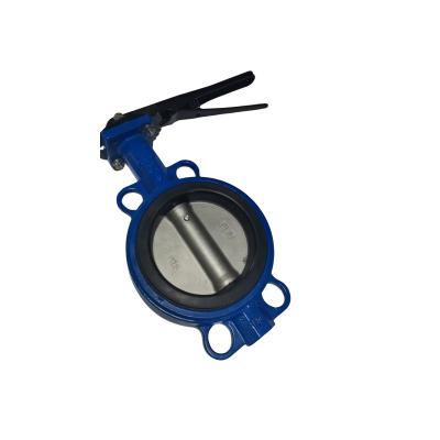 China General Manual wafer type butterfly valve, ductile iron butterfly valve, sewage handle type wafer butterfly valve for sale