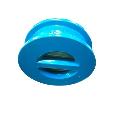 China General Cast Iron Rubber Butterfly Dual Plate Non Return Wafer Check Valve for sale