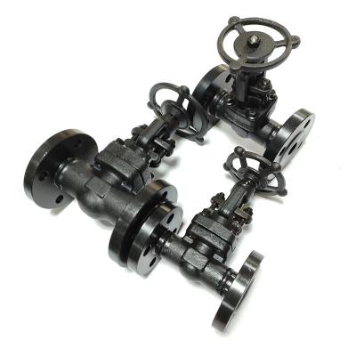 China General Pn100 Forged Steel Hand Wheel Flanged Globe Valve for sale