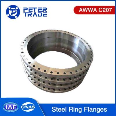 China NPS 4 a NPS 144 Flange de anillo de acero al carbono/acero inoxidable AWWA C207 Clase B 86 PSI para el tratamiento de aguas residuales en venta