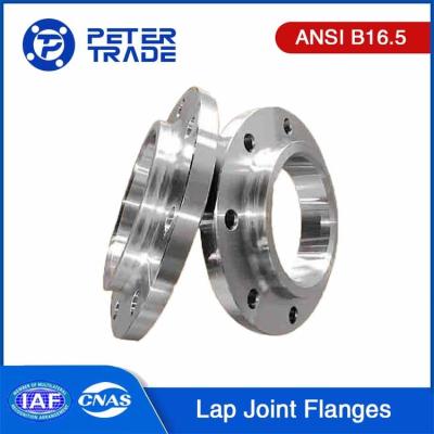 China ASME B16.5 Klasse 300 A105 Kohlenstoffstahl/ 304 Edelstahl Lap Joint Flansche Erhöhte Fläche LJRF für die Öl- und Gasindustrie zu verkaufen