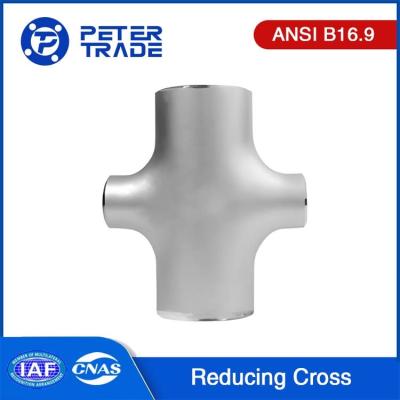 China Pipe Fitting Cross ASME B16.9 Reducing Cross Stainless Steel Pipe Fittings A403 WP321 WP321H voor warmwatervoorziening Te koop