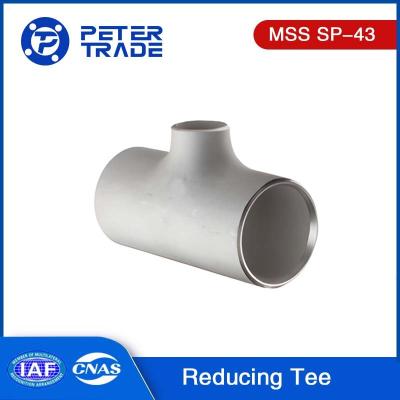 China MSS SP-43 de acero inoxidable ASTM A403 WP 304 WP316 de soldadura trasera de reducción de las teas desigual de las teas en venta