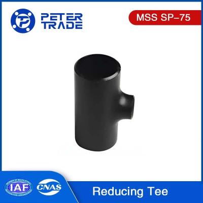 Κίνα Υψηλής αντοχής MSS SP-75 Black Painting Pipe Reducing Tee Pipe Fittings WPHY-42 WPHY-46 WPHY-52 για αγωγούς πετρελαίου και φυσικού αερίου προς πώληση