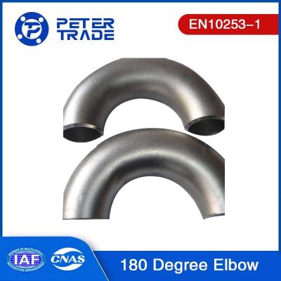 Chine EN10253-1 S235 S265 Radius 3D en acier au carbone/ acier allié 180 degrés Pipe d'ajustement Peinture noire pour système de tuyauterie à vendre