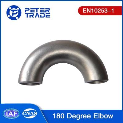 China EN10253-1 Pijpbevestiging Elbow S235 S265 Butt Weld Carbon Steel 5D 180 graden Pipe Elbow Te koop