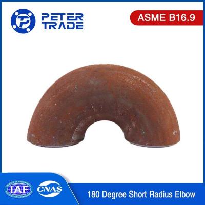 China Butt Welded Fittings ASME B16.9 180 Deg Short Radius Elbows 1'' To 24'' SCH5 SCH10 SCH20 for sale