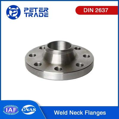 China DIN 2637 Acero inoxidable 316 304 Flange de cuello de soldadura WNRF cara elevada PN100 Tamaño DN10 a DN350 en entornos de alta presión en venta