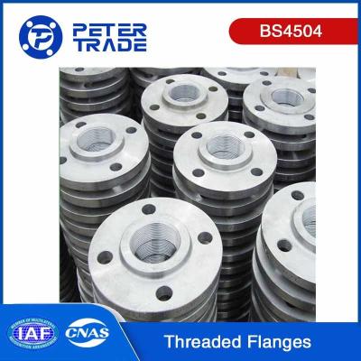 China Estándar británico BS4504 CÓDIGO 113 PN16 Acero de carbono de cara elevada y brida roscada de acero inoxidable THRF en venta